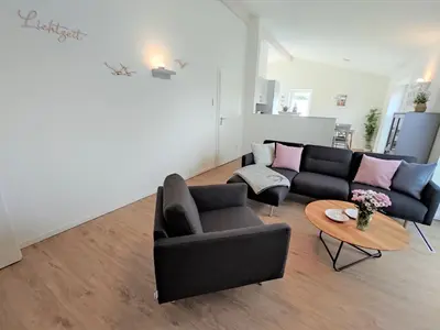 Ein Sitzbereich in der Unterkunft Whg Lichtzeit