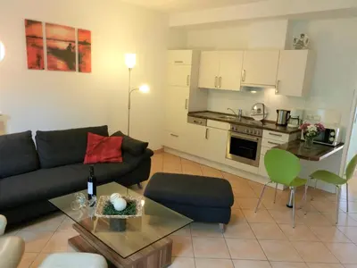 Küche/Küchenzeile in der Unterkunft Wohnung List