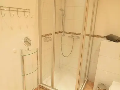 Ein Badezimmer in der Unterkunft Wohnung Sylt