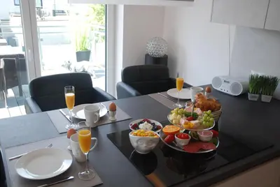 Essen in der Ferienwohnung oder in der Nähe