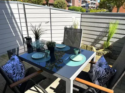 Ein Balkon oder eine Terrasse in der Unterkunft Genua