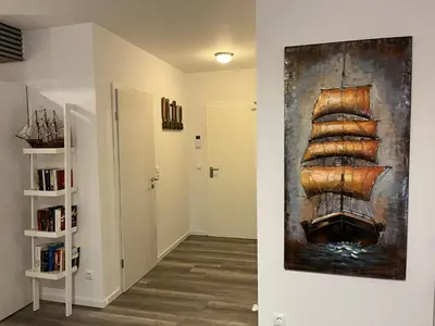 Die Bibliothek in der Ferienwohnung