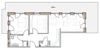Grundriss der Unterkunft Penthouse meertied