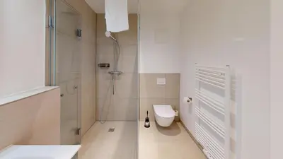 Ein Badezimmer in der Unterkunft Lighthouse Duhner Spitze - W02