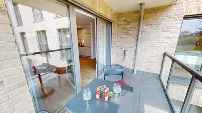 Ein Balkon oder eine Terrasse in der Unterkunft Lighthouse Duhner Spitze - W06
