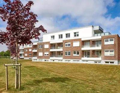 Das Gebäude in dem sich die Ferienwohnung befindet