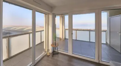 Ein Balkon oder eine Terrasse in der Unterkunft Zuhause In Duhnen - 312 - Steenloper