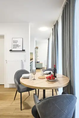 Ein Sitzbereich in der Unterkunft Northside I - Evergreen