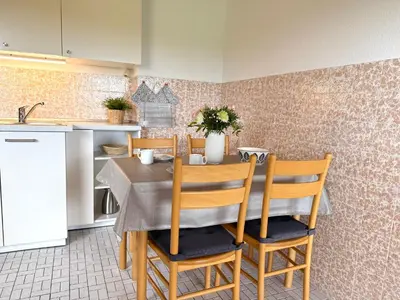Küche/Küchenzeile in der Unterkunft Apartmenthaus Frauenpreiss FeWo 214
