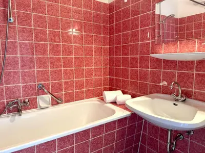 Ein Badezimmer in der Unterkunft Apartmenthaus Frauenpreiss FeWo 214