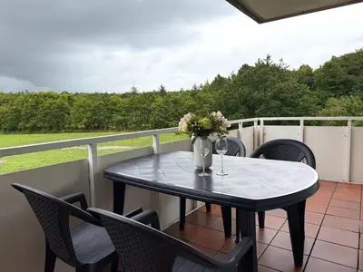 Ein Balkon oder eine Terrasse in der Unterkunft Apartmenthaus Frauenpreiss FeWo 214