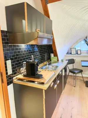 Küche/Küchenzeile in der Unterkunft Ferienwohnung Erholung & Meer
