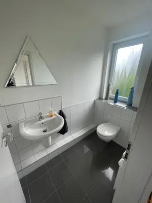 Ein Badezimmer in der Unterkunft Ferienwohnung Koralle