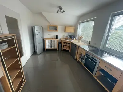 Küche/Küchenzeile in der Unterkunft Ferienwohnung Koralle