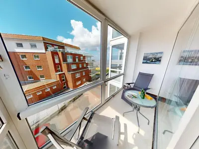Ein Balkon oder eine Terrasse in der Unterkunft Seehütte - 304