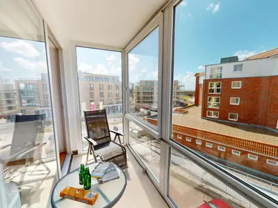 Ein Balkon oder eine Terrasse in der Unterkunft Seehütte - 304
