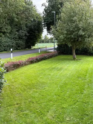 Ein Garten an der Unterkunft Ferienhaus Helserdeich - Urlaub zwischen Brunsbüttel und Friedrichskoog