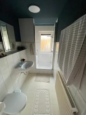 Ein Badezimmer in der Unterkunft Küstenbutze Büsum