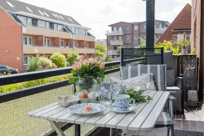 Ein Balkon oder eine Terrasse in der Unterkunft Viktorias Lieblingsplatz