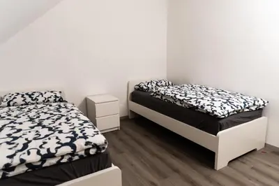 Ein Bett oder Betten in einem Zimmer der Unterkunft See Oase Bad Bederkesa