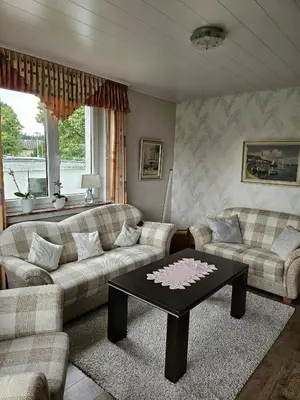 Ein Sitzbereich in der Unterkunft Ferienwohnung Majü 1