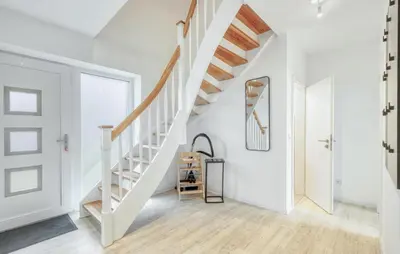 Grundriss der Unterkunft Modernes Ferienhaus Mit Sauna