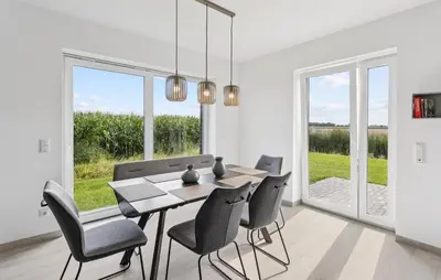 Grundriss der Unterkunft Modernes Ferienhaus Mit Sauna