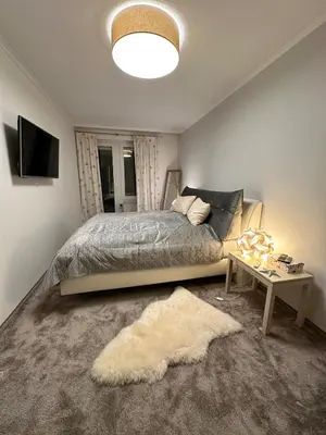 Ein Bett oder Betten in einem Zimmer der Unterkunft Modern, Gemütlich, Strandnah