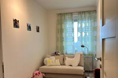 Ein Sitzbereich in der Unterkunft Modern, Gemütlich, Strandnah