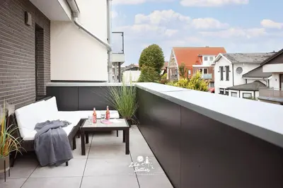 Ein Balkon oder eine Terrasse in der Unterkunft 