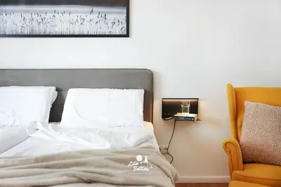 Ein Bett oder Betten in einem Zimmer der Unterkunft 
