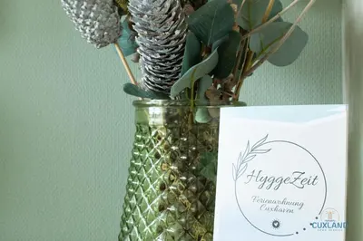 Ein Zertifikat, Auszeichnung, Logo oder anderes Dokument, das in der Unterkunft Hygge Zeit ausgestellt ist