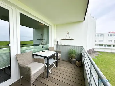 Ein Balkon oder eine Terrasse in der Unterkunft Hygge Zeit