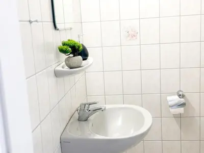 Ein Badezimmer in der Unterkunft Brunsbüttel City Apartments