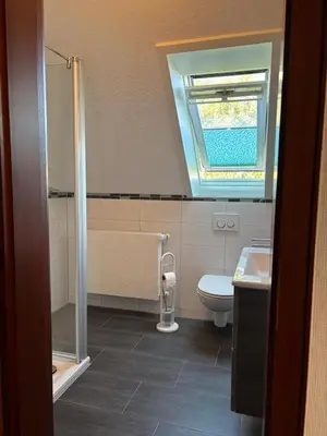 Ein Badezimmer in der Unterkunft Ferienwohnung Gezeiten