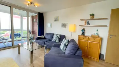 Ein Sitzbereich in der Unterkunft Haus Horizont I HZ04