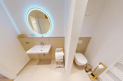 Ein Badezimmer in der Unterkunft Zuhause In Duhnen - 204 Viel Watt