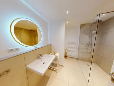 Ein Badezimmer in der Unterkunft Zuhause In Duhnen - 204 Viel Watt