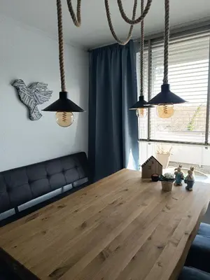 Ein Sitzbereich in der Unterkunft Penthouse Cuxhaven-Döse