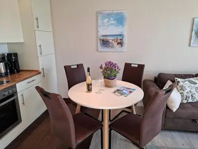Küche/Küchenzeile in der Unterkunft Appartement Küstenidyll - Meeresbucht Wohnung 6