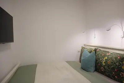 Ein Bett oder Betten in einem Zimmer der Unterkunft Deichbude 13