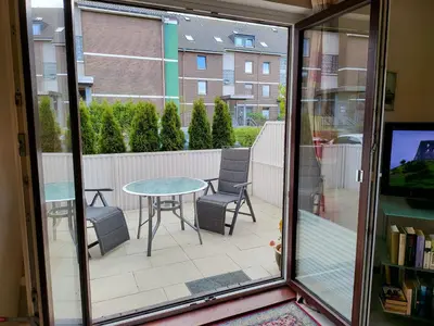 Ein Balkon oder eine Terrasse in der Unterkunft BUE - Friesenwinkel