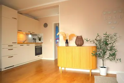 Küche/Küchenzeile in der Unterkunft Ferienwohnung Sonnenwohnung