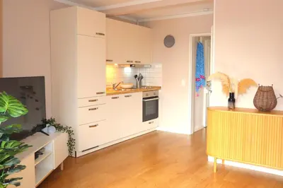 Küche/Küchenzeile in der Unterkunft Ferienwohnung Sonnenwohnung