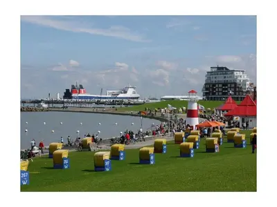 Blick auf einen Fluss in der Nähe des Ferienhauses