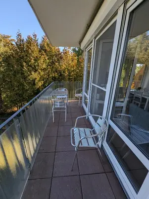 Ein Balkon oder eine Terrasse in der Unterkunft Nige Ooge FeWo 9