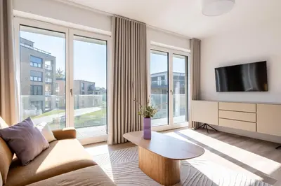 TV/Unterhaltungsangebot in der Unterkunft Ferienwohnung Meerloft