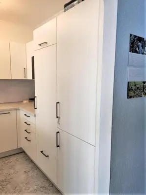 Küche/Küchenzeile in der Unterkunft Haus Seeterrassen, App 25