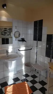 Küche/Küchenzeile in der Unterkunft Haus Seeterrassen, App 28