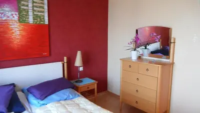 Ein Bett oder Betten in einem Zimmer der Unterkunft Haus Seeterrassen, App 28